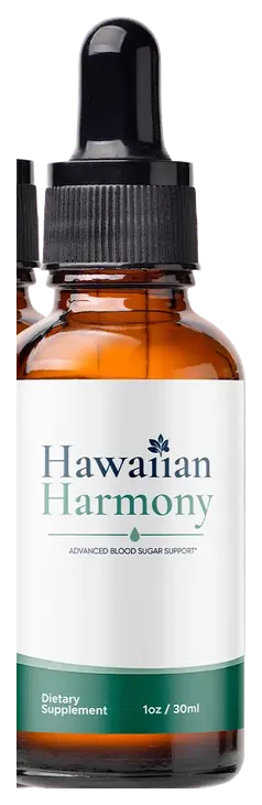 Hawaiian Harmony daily liquid drop supplement bottle